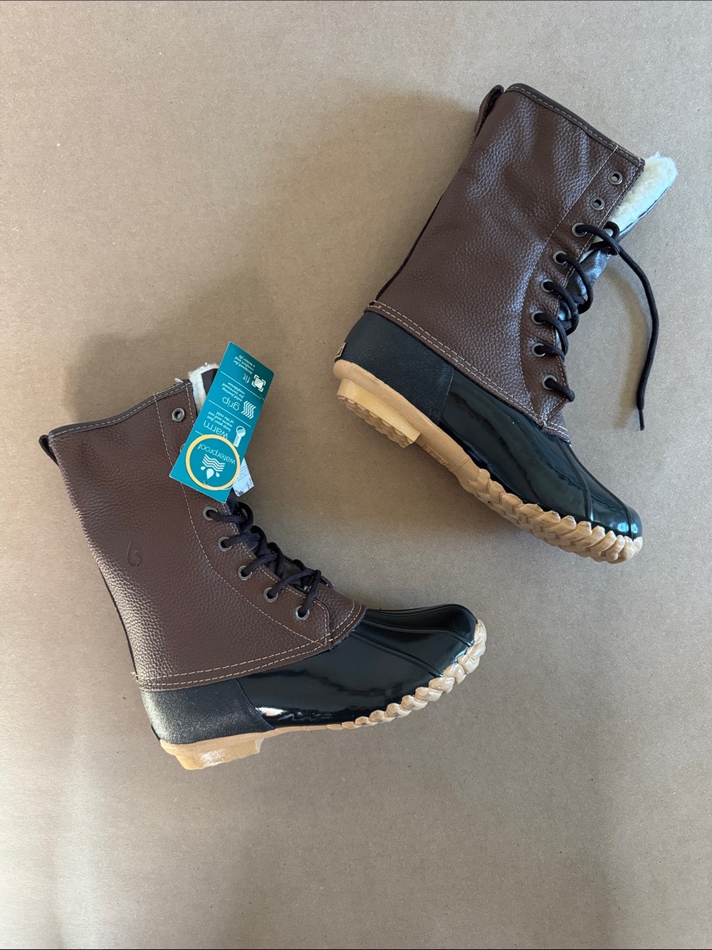 BNIB Sporto 7 Women Winter Lace-Up Boots Faux Fur Lining Daphne